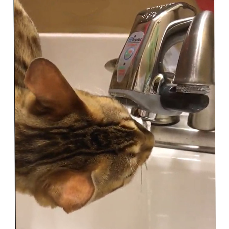 Chrome Automatic Touch-Free Faucet Adapter for Bathroom and Kitchen