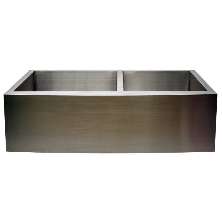 36'' Stainless Steel Farmhouse Double Bowl Kitchen Sink