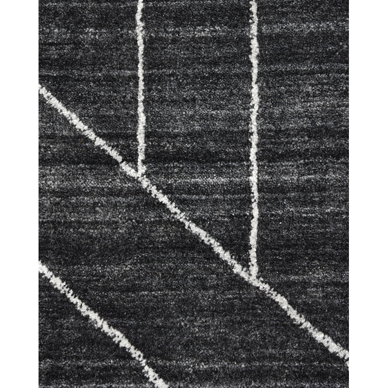 Elysian Gray Hand-Knotted Wool and Viscose 8' x 10' Area Rug