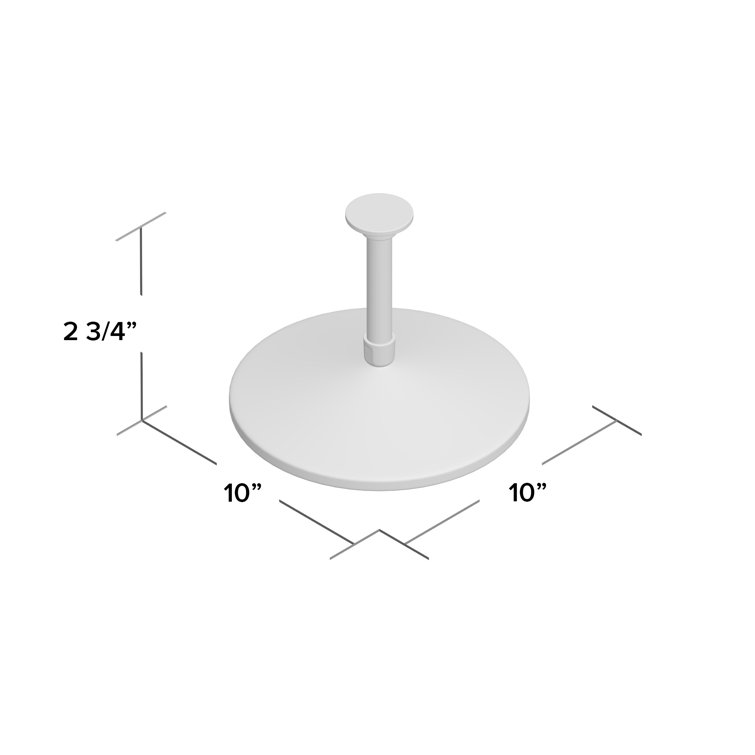 Polished Chrome 10" Round Ceiling Mounted Rain Showerhead