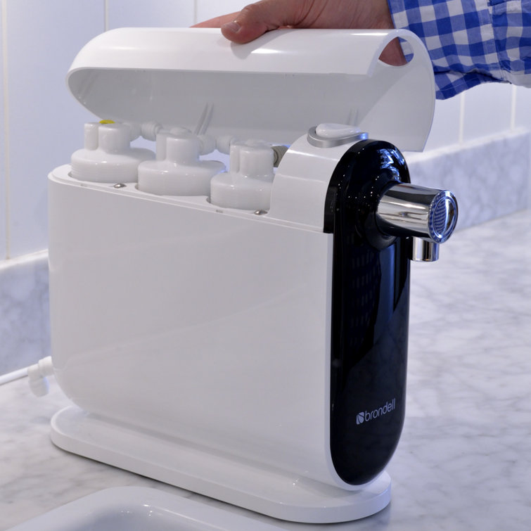 H2O+ White and Black 3-Stage Countertop Water Filtration System