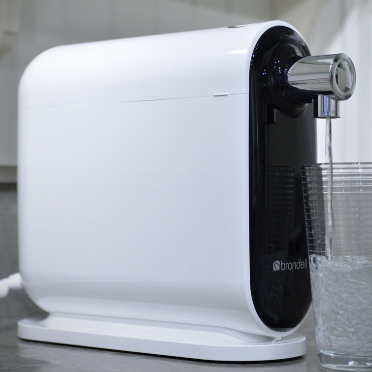 H2O+ White and Black 3-Stage Countertop Water Filtration System