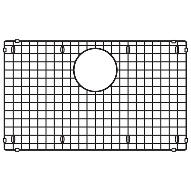 Precis Stainless Steel Kitchen Sink Grid with Drain Opening