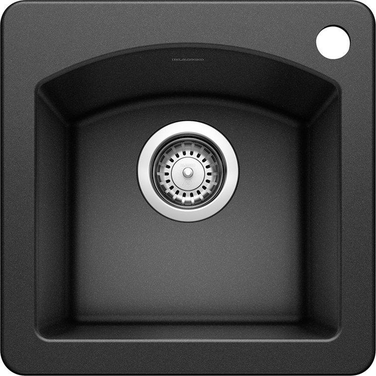 Anthracite Black Granite Single Bowl Bar Sink