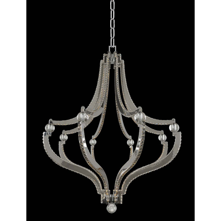 Cambria 36'' Chrome Crystal LED Pendant Light
