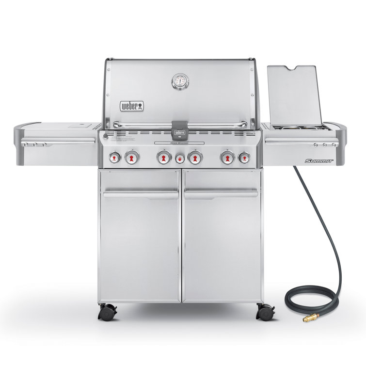 Summit S-470 Stainless Steel Natural Gas Grill with Rotisserie