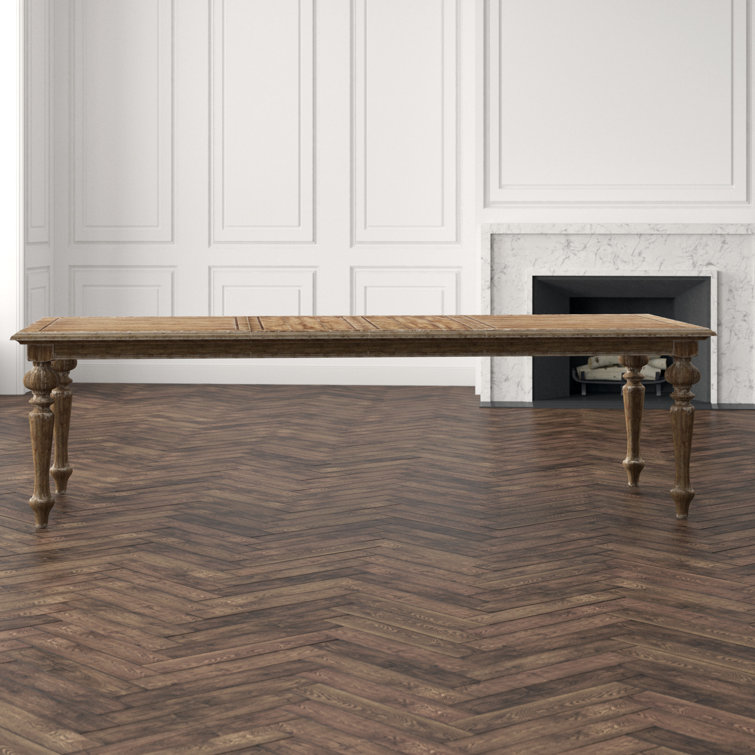 Farmhouse Extendable Rectangular Wood Dining Table