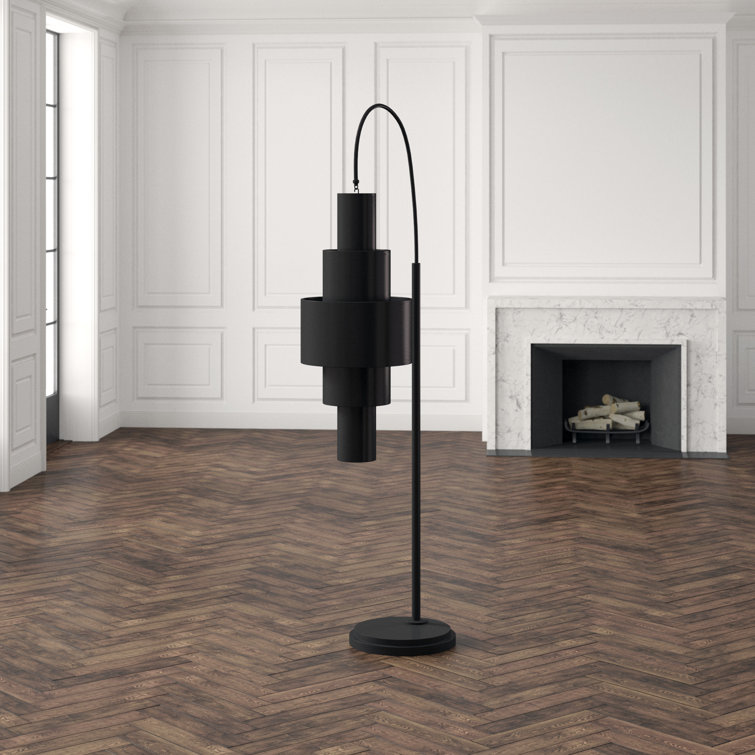 Babylon Adjustable 2-Light Bronze Iron Floor Lamp
