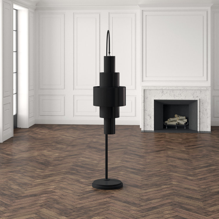 Babylon Adjustable 2-Light Bronze Iron Floor Lamp