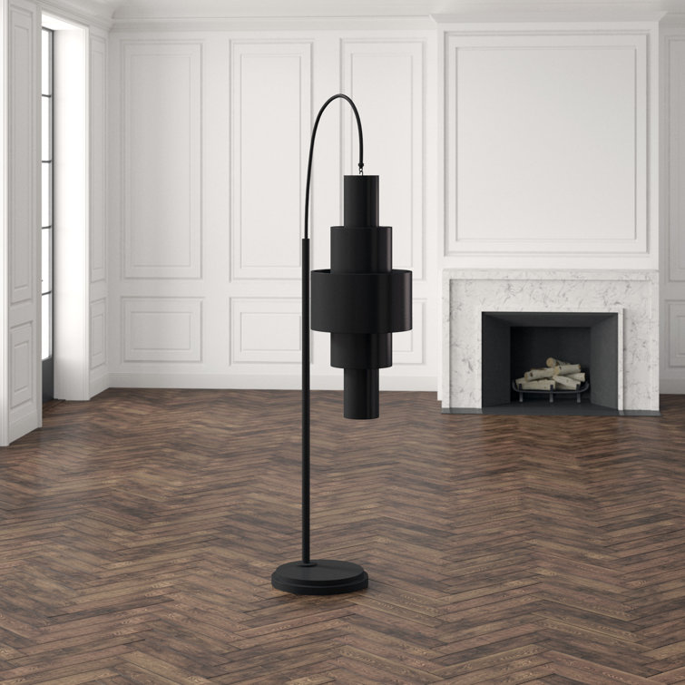Babylon Adjustable 2-Light Bronze Iron Floor Lamp