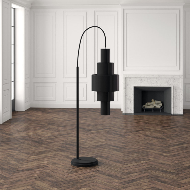Babylon Adjustable 2-Light Bronze Iron Floor Lamp