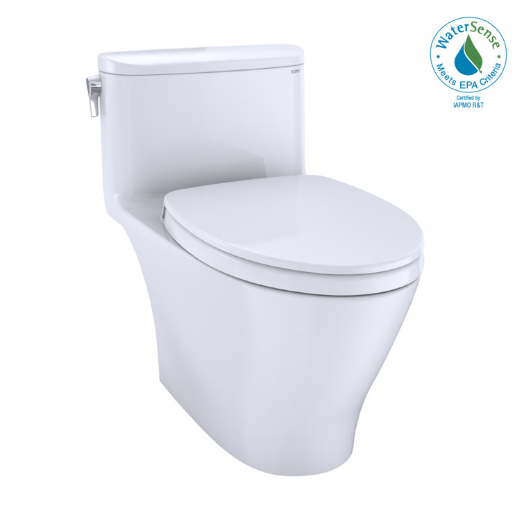 Nexus White Vitreous China Elongated One-Piece Toilet