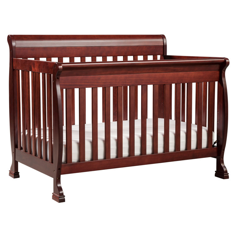 Kalani Cherry Pine 4-in-1 Convertible Baby Crib