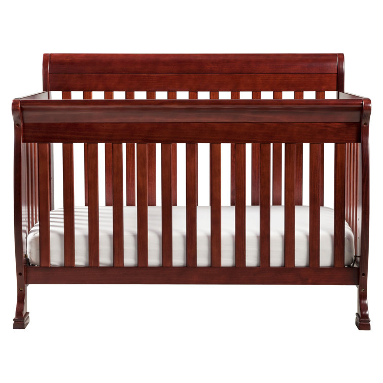 Kalani Cherry Pine 4-in-1 Convertible Baby Crib