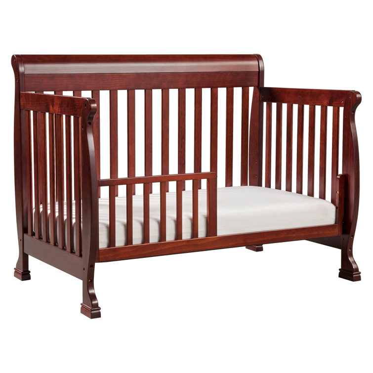 Kalani Cherry Pine 4-in-1 Convertible Baby Crib