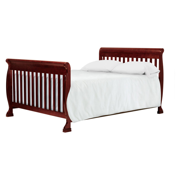Kalani Cherry Pine 4-in-1 Convertible Baby Crib