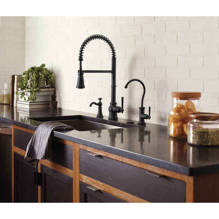 Matte Black Stainless Steel Traditional Soap Dispenser