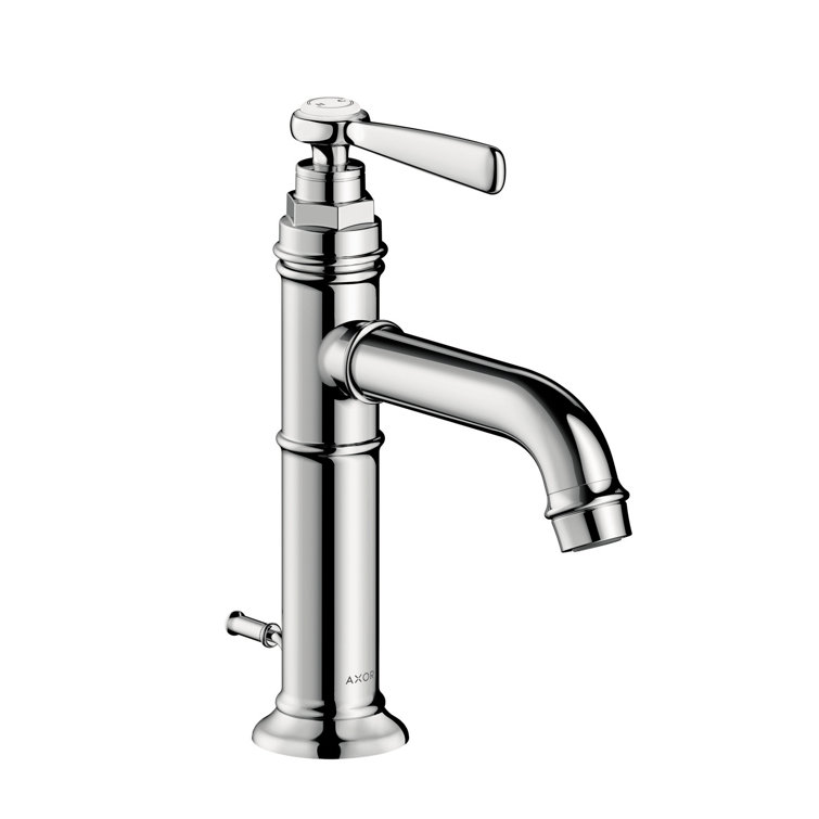 Modern Black Brass Single Hole Vessel Faucet, 9-inch