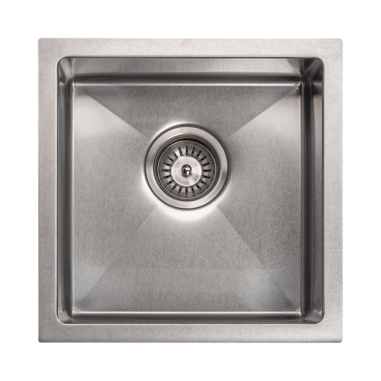 DuraSnow 15" Stainless Steel Undermount Single Bowl Kitchen Sink