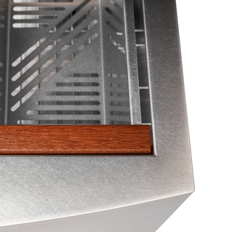 33" Stainless Steel Single Bowl Farmhouse Sink with Drainboard