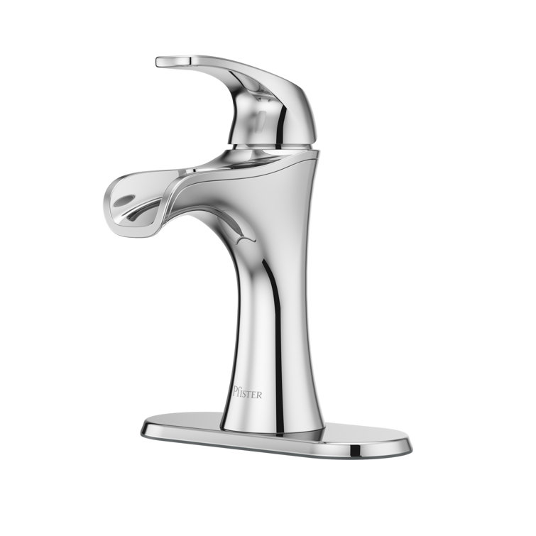 Jaida Sleek Polished Chrome Waterfall Bathroom Faucet