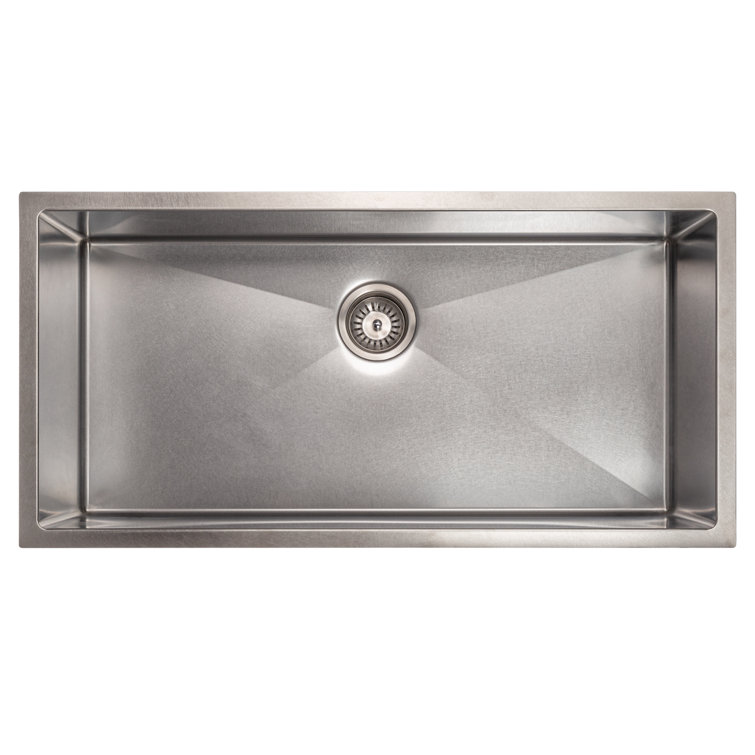 Meribel 36" Stainless Steel Drop-in Single Bowl Kitchen Sink