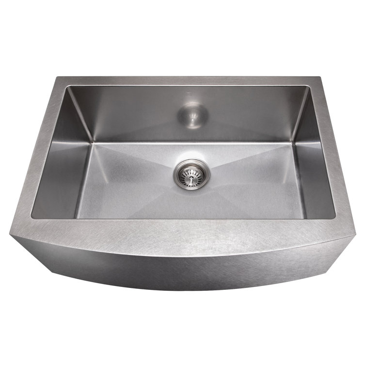 Zermatt 30" Stainless Steel Farmhouse Apron Single Bowl Sink