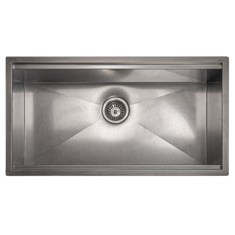 ZLINE 33" Stainless Steel Undermount Single Bowl Kitchen Sink with Accessories