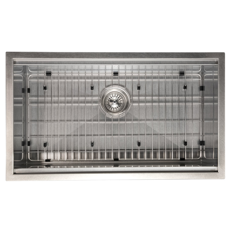 ZLINE 30" DuraSnow Stainless Steel Undermount Single Bowl Sink with Accessories