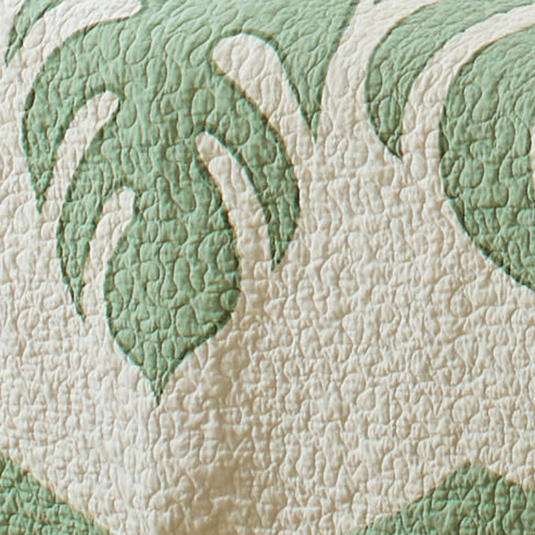 Molokai Gray Reversible Cotton King Quilt Set