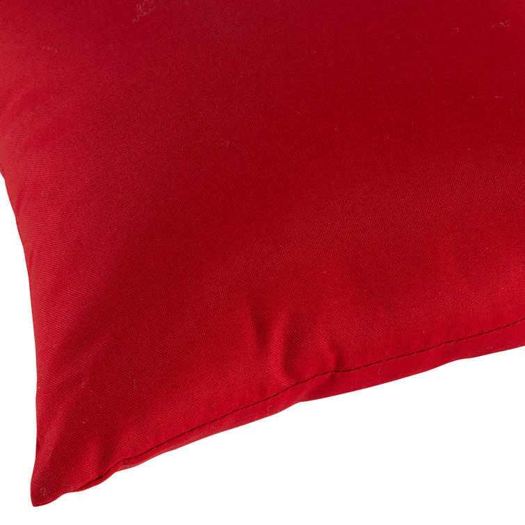 Salsa Red 17" Square Outdoor Throw Pillow Set