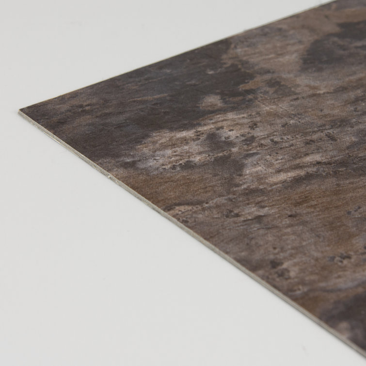Brownstone 12'' x 12'' Peel and Stick Vinyl Floor Tiles