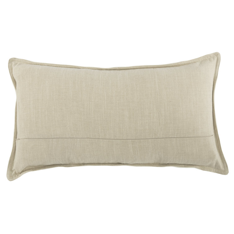 Forest Green Genuine Leather Embroidered Rectangular Pillow
