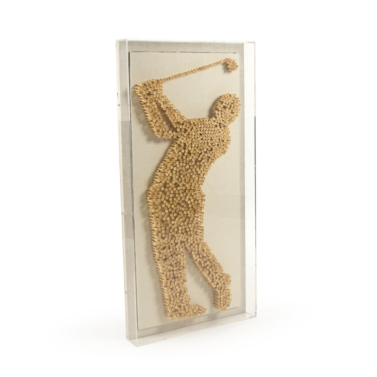 Golf Pegs Acrylic Shadowbox Framed Art Decor