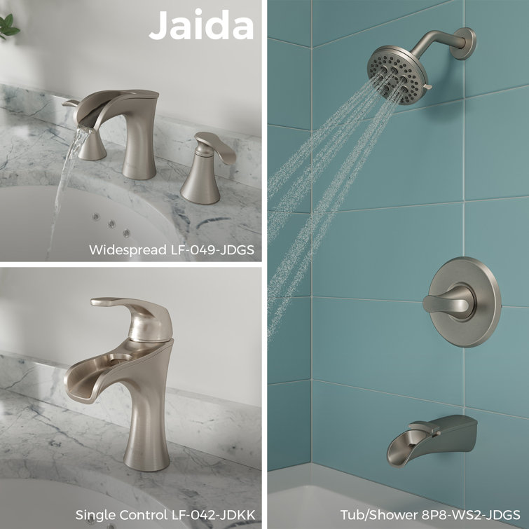 Jaida Elegance Brushed Nickel Single-Control Bathroom Faucet