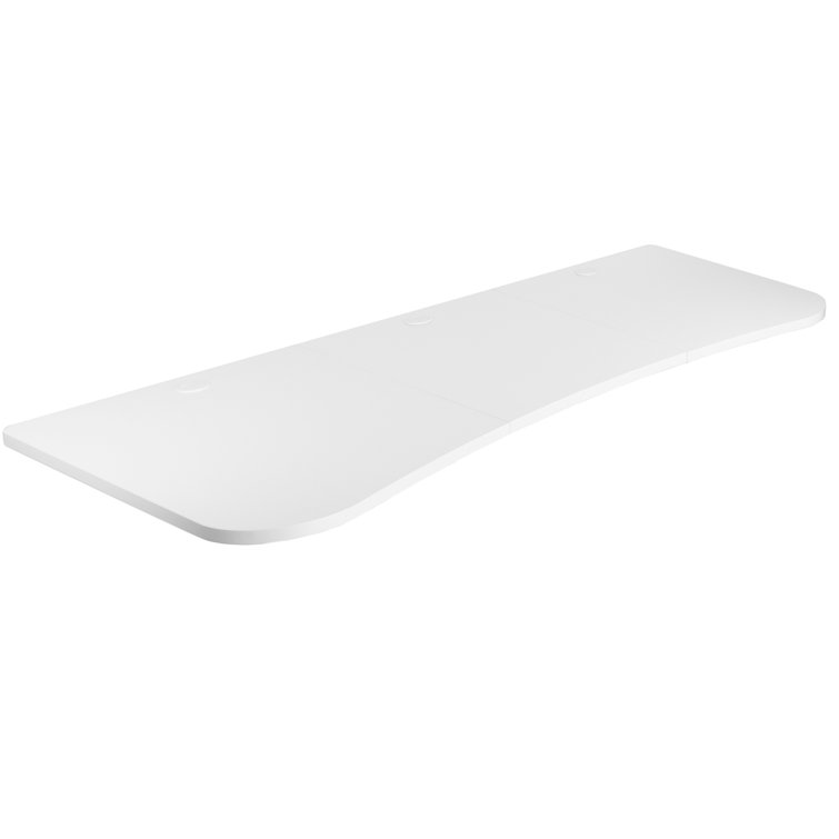 White Adjustable Metal Standing Desk Table Top