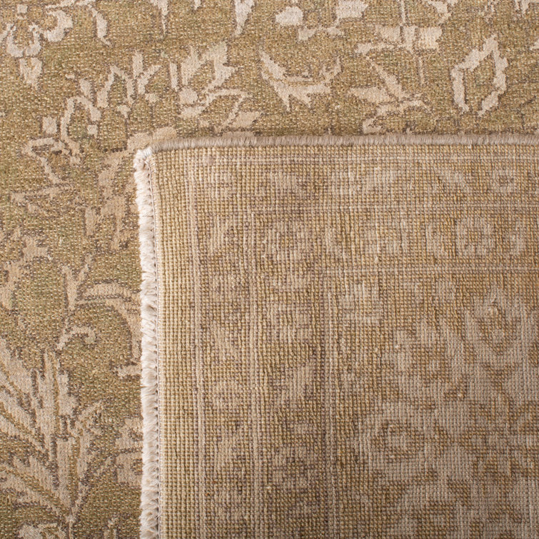 Colony Cream Hand-Knotted Wool Floral 4' x 6' Area Rug