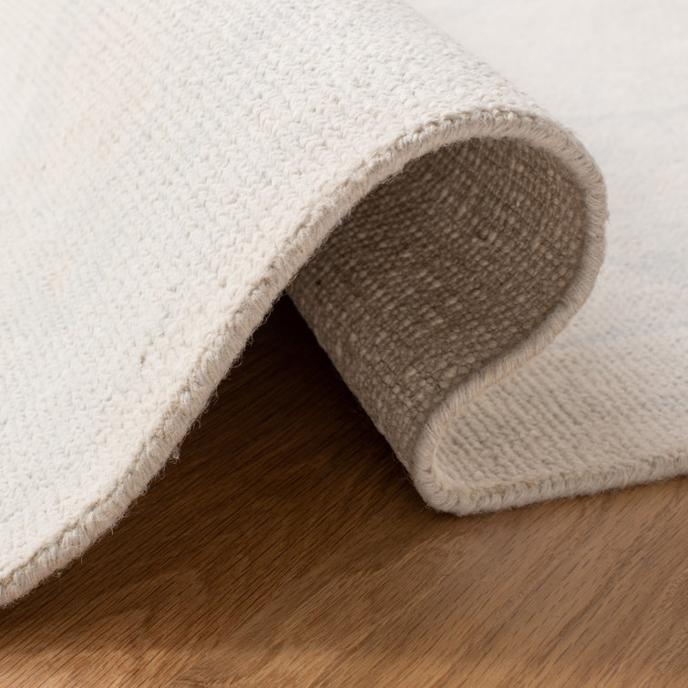 Hand-Knotted Blue Wool Rectangular 9' x 12' Rug