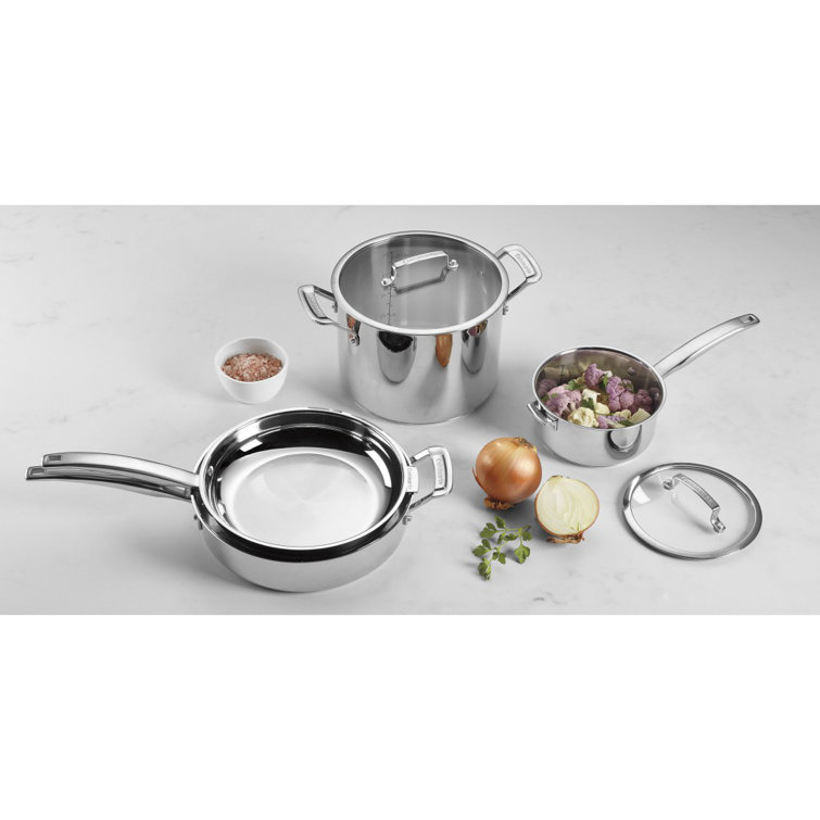 Stainless Steel 11-Piece Non-Stick Nesting Cookware Set