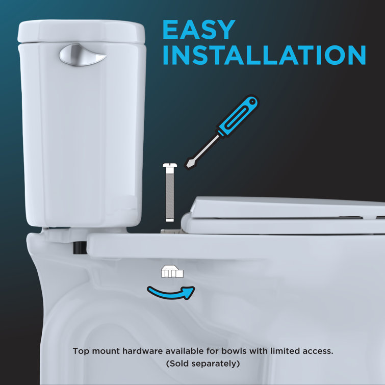 White SoftClose Elongated Toilet Seat Assembly
