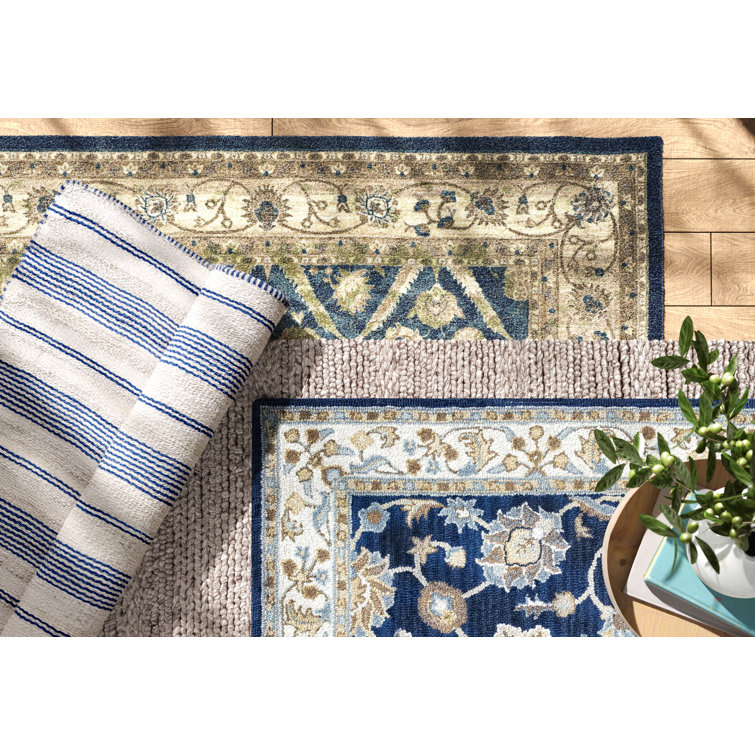 Ashlyn Traditional Oriental Hand-Tufted Wool Rug 8' x 10' - Blue