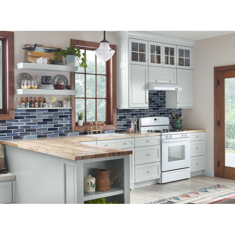 Oceania Azul 12x12 Glass Subway Mosaic Tile