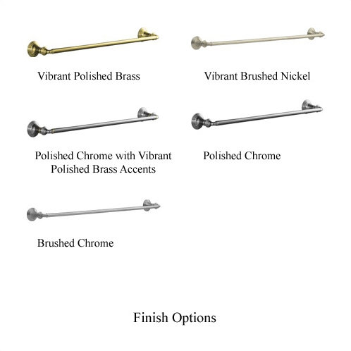 Devonshire 18" Polished Chrome Wall Mounted Towel Bar