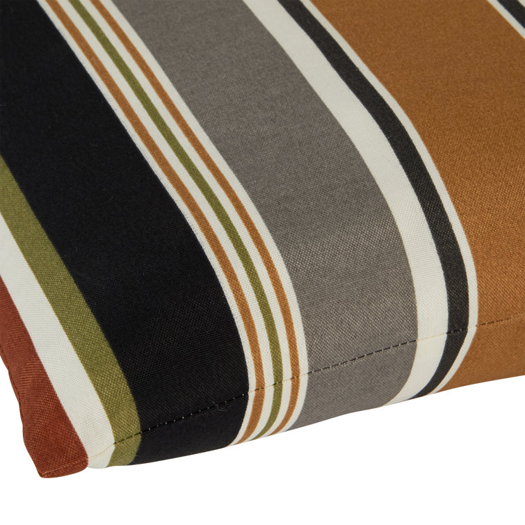 Brick Stripe 19 x 12 Inch Outdoor Rectangle Throw Pillow Set