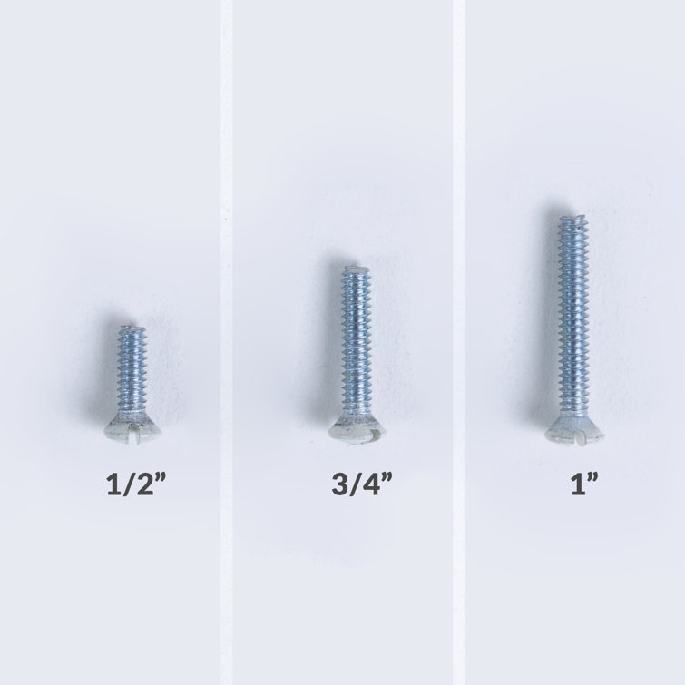 Adamax 6/32-Inch Slotted Wall Plate Screws Assorted Kit