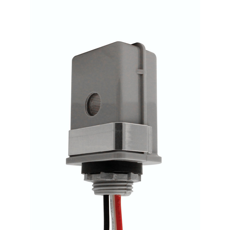 Gray Hardwired Outdoor Photocontrol Sensor