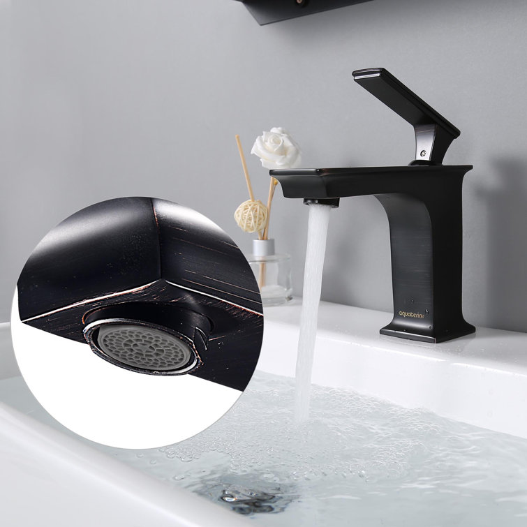 Oil Rubbed Bronze Single-Handle Bathroom Faucet with Brass Body