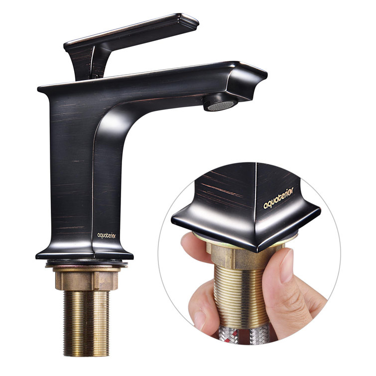 Oil Rubbed Bronze Single-Handle Bathroom Faucet with Brass Body