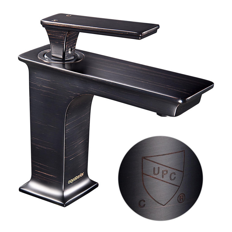 Oil Rubbed Bronze Single-Handle Bathroom Faucet with Brass Body