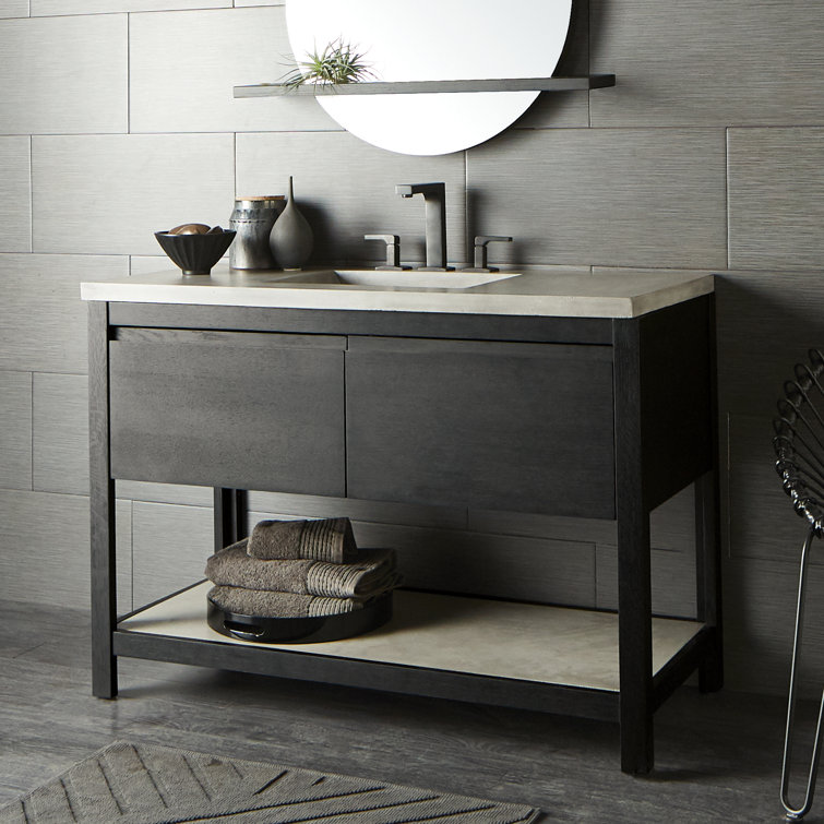 Sunrise Oak and Pearl 49" Single Bathroom Vanity